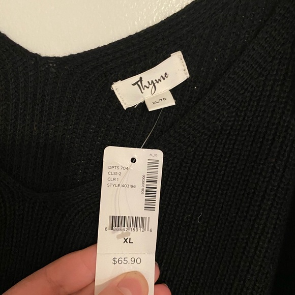 Cold-Shoulder Maternity Sweater - Picture 3 of 3